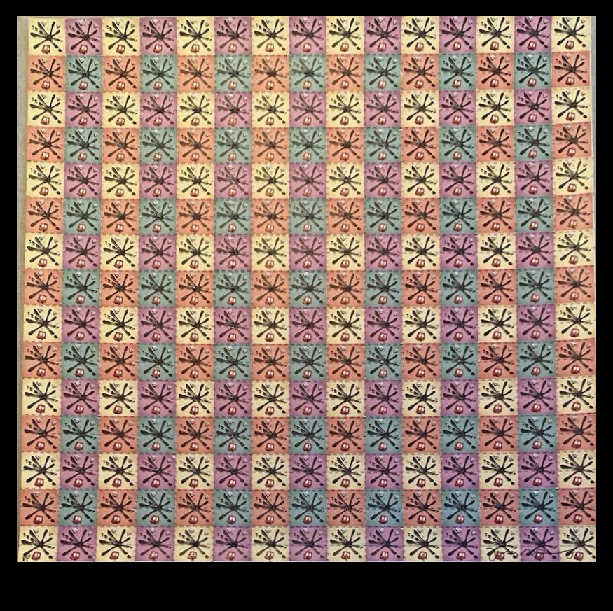 Jason Freeny — “Splat! Grid” blotter art