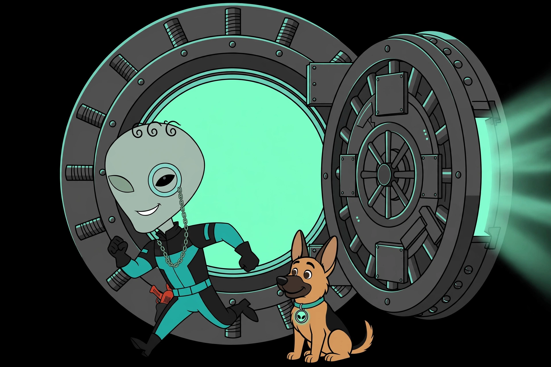 Kreed and Nova at the vault door