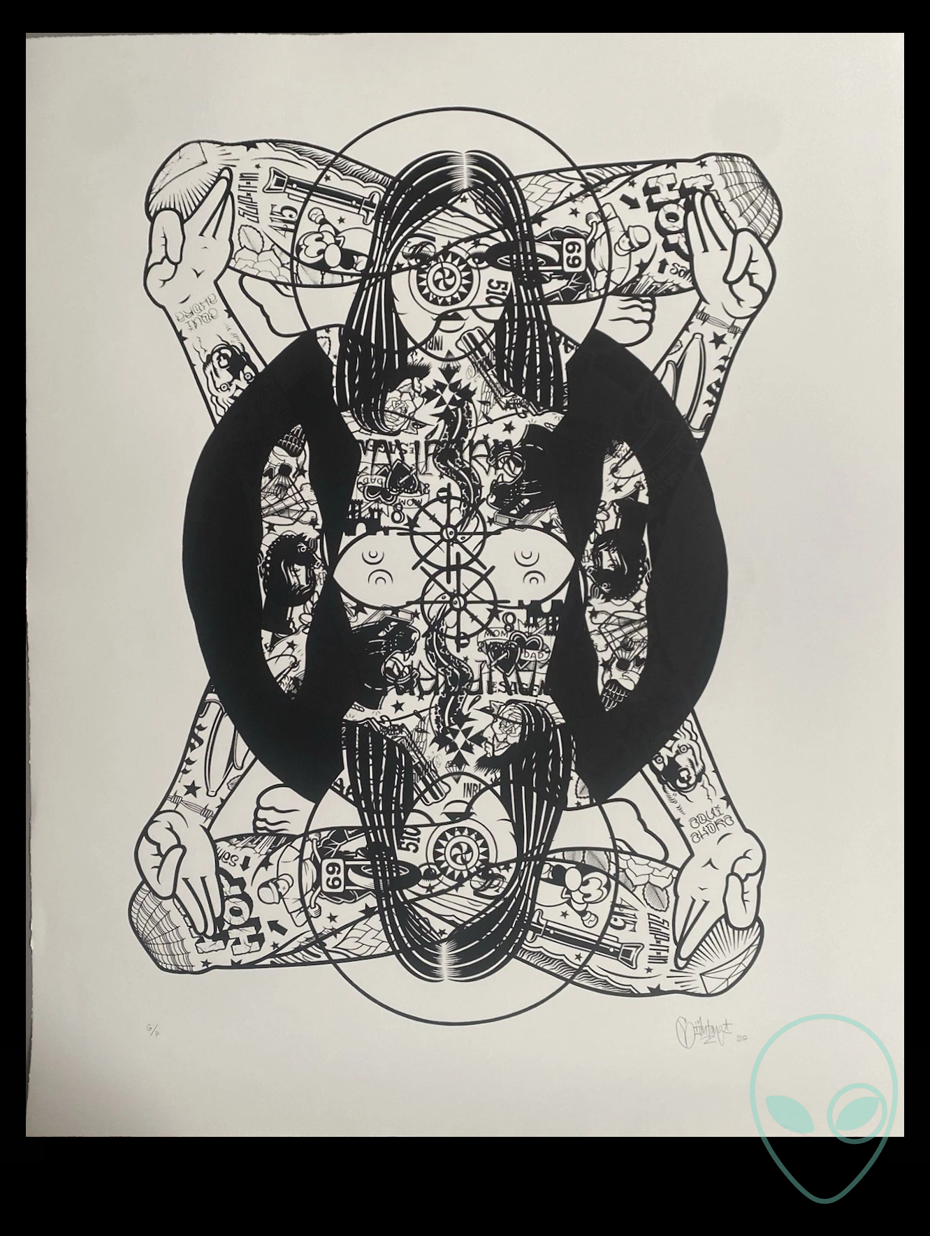 Mike Giant — “Yogini” unique oversized work, 1 of 1